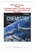 Test Bank for Chemistry 6th Edition Julia Burdge &vert; Ch 1-25 MCQs & Answers&comma; Bloom&rsquo;s Levels&comma; Difficulty Tags