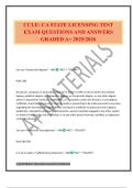 CCLE&colon; CA STATE LICENSING TEST EXAM QUESTIONS AND ANSWERS GRADED A&plus; 2025&sol;2026