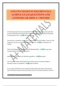 COG170 COGITO FUNDAMENTALS SAMPLE EXAM QUESTIONS AND ANSWERS GRADED A&plus; 2025&sol;2026