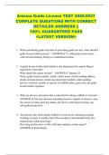 Arizona Guide License TEST 2026&sol;2027  COMPLETE QUESTIONS WITH CORRECT  DETAILED ANSWERS &vert;&vert;  100&percnt; GUARANTEED PASS  <LATEST VERSION> 