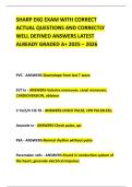 SHARP EKG EXAM WITH CORRECT ACTUAL QUESTIONS AND CORRECTLY WELL DEFINED ANSWERS LATEST ALREADY GRADED A&plus; 2025 &ndash; 2026