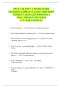 PSYC 102 TEST 1 STUDY GUIDE  2026&sol;2027 COMPLETE QUESTIONS WITH  CORRECT DETAILED ANSWERS &vert;&vert;  100&percnt; GUARANTEED PASS  <LATEST VERSION> 