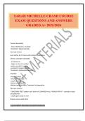 SARAH MICHELLE CRASH COURSE EXAM QUESTIONS AND ANSWERS GRADED A&plus; 2025&sol;2026