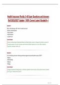  Health Insurance Florida 2-40 Exam Questions and Answers  &vert;Fall 2026&sol;2027 Update &vert; 100&percnt; Correct Latest &lpar;Graded A&plus;&rpar;