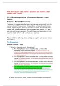 WGU D311 Section 2 MC Activity &vert; Questions and Answers &vert; 2026 Update &vert; 100&percnt; Correct&period;