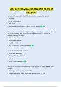 MQF KEY EXAM QUESTIONS AND CORRECT  ANSWERS