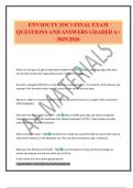 ENVSOCTY 2OC3 FINAL EXAM QUESTIONS AND ANSWERS GRADED A&plus; 2025&sol;2026