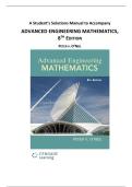 A Student&rsquo;s Solutions Manual to Accompany ADVANCED ENGINEERING MATHEMATICS&comma; 8TH EDITION PETER V&period; O&rsquo;NEIL