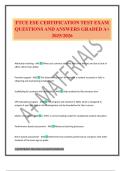 FTCE ESE CERTIFICATION TEST EXAM QUESTIONS AND ANSWERS GRADED A&plus; 2025&sol;2026