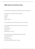 NBE Science Practice Exam Questions and Answers