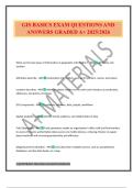 GIS BASICS EXAM QUESTIONS AND ANSWERS GRADED A&plus; 2025&sol;2026