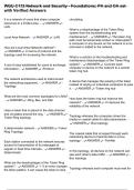 WGU C172 Network and Security - Foundations&semi; PA and OA set with Verified Answers