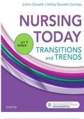 Test Bank &ndash; Zerwekh &ndash; Nursing Today&colon; Transition & Trends 11th Edition 2026
