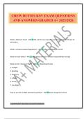 CREW DUTIES KSV EXAM QUESTIONS AND ANSWERS GRADED A&plus; 2025&sol;2026