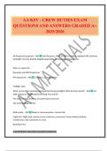 AA KSV - CREW DUTIES EXAM QUESTIONS AND ANSWERS GRADED A&plus; 2025&sol;2026