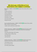 HES 301 Exam 1 UPDATED ACTUAL  QUESTIONS AND CORRECT ANSWERS