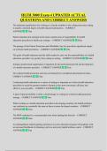 HLTH 3000 Exam 4 UPDATED ACTUAL  QUESTIONS AND CORRECT ANSWERS