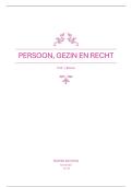 Persoon&comma; gezin en recht&colon; samenvatting  lesnotities &plus; pwps