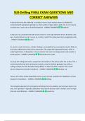 SLB-Drilling FINAL EXAM QUESTIONS AND  CORRECT ANSWERS