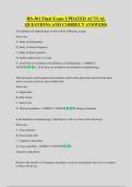 HS-301 Final Exam UPDATED ACTUAL  QUESTIONS AND CORRECT ANSWERS