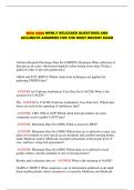  WGU C808 NEWLY RELEASED QUESTIONS AND ACCURATE ANSWERS FOR THE MOST RECENT EXAM