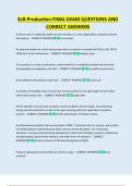 SLB-Production FINAL EXAM QUESTIONS AND  CORRECT ANSWERS