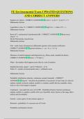 FE Environmental Exam UPDATED QUESTIONS  AND CORRECT ANSWERS