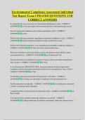 Environmental Compliance Assessment Individual  Test Report Exam UPDATED QUESTIONS AND  CORRECT ANSWERS