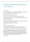 Bio 1A03 Exam Review Questions With Correct Answers 