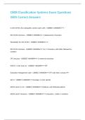C808 Classification Systems Exam Questions With Correct Answers