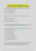 EGBC PPE Exam UPDATED ACTUAL  QUESTIONS AND CORRECT ANSWERS