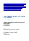  NBME Biochemistry Shelf Exam 2026&lowbar;2027 &lowbar; National Board of Medical Examiners Biochemistry Comprehensive Shelf Exam with Complete Questions & Verified Correct Answers &lowbar; Latest Version&period;pdf
