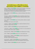 ECCB 205 Exam 1 UPDATED ACTUAL  QUESTIONS AND CORRECT ANSWERS