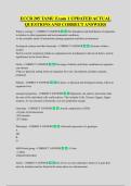 ECCB 205 TAMU Exam 1 UPDATED ACTUAL  QUESTIONS AND CORRECT ANSWERS