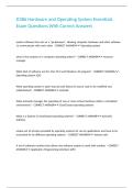 D386 Hardware and Operating System Essentials Exam Questions With Correct Answers