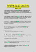 Epidemiology PHC 6001&colon; Exam 1 Review  UPDATED QUESTIONS AND CORRECT  ANSWERS