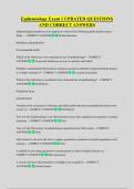 Epidemiology Exam 1 UPDATED QUESTIONS  AND CORRECT ANSWERS