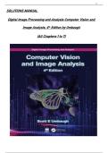 Full Solutions Manual &vert; Digital Image Processing and Analysis&colon; Computer Vision and Image Analysis 4th Edition by Scott E&period; Umbaugh &vert; Complete Verified Chapter-by-Chapter Solutions Covering Image Fundamentals&comma; Spatial and Frequency Domain Filtering&comma; Image R