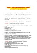  NUR 3816 NEW EXAM QUESTIONS AND CORRECT ANSWERS FOR TOP PERFORMANCE