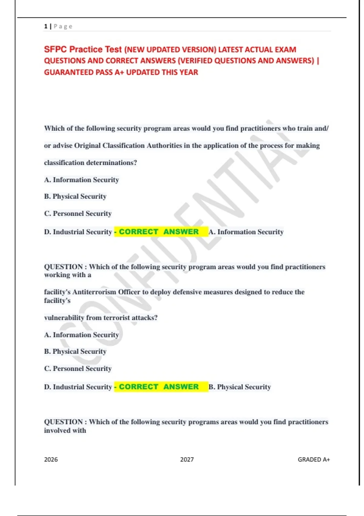 SFPC Practice Test Study Guide (NEW Updated Version 2025/2026 ...