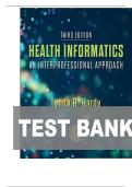 TEST BANK FOR Health Informatics&colon; An Interprofessional Approach 3rd Edition by Lynda R&period; Hardy ISBN&colon; 978-0323711968 COMPLETE GUIDE ALL CHAPTERS COVERED 100&percnt; VERIFIED A&plus; GRADE ASSURED&excl;&excl;&excl;&excl;NEW LATEST UPDATE&excl;&excl;&excl;&excl;