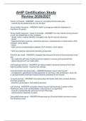 AHIP Certification Study  Review 2026&sol;2027 