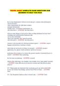  TRAVEL AGENT COMPLETE EXAM QUESTIONS AND ANSWERS TO HELP YOU PASS
