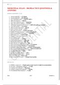 NR328 FINAL EXAM &ndash; 300 PRACTICE QUESTIONS &  ANSWERS