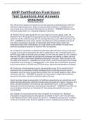 AHIP Certification Final Exam  Test Questions And Answers  2026&sol;2027