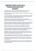 2026&sol;2027 AHIP Certification  Practice Questions And  Answers 