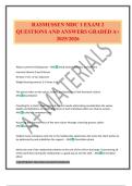 RASMUSSEN MDC 1 EXAM 2 QUESTIONS AND ANSWERS GRADED A&plus; 2025&sol;2026