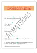 MDC 2 EXAM 1 QUESTIONS AND ANSWERS GRADED A&plus; 2025&sol;2026