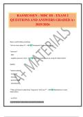 RASMUSSEN - MDC III - EXAM 2 QUESTIONS AND ANSWERS GRADED A&plus; 2025&sol;2026