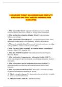 DOD INSIDER THREAT AWARENESS EXAM COMPLETE QUESTIONS AND 100&percnt; VERIFIED ANSWERS &lpar;PASS GUARANTEE&rpar;